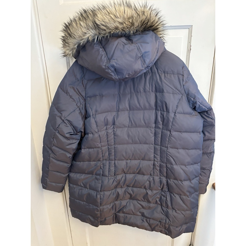 Lands' End Women's Hooded Gray Shimmer‎ Parka Coat Size 2X (20W-22W) $259 - Picture 8 of 10